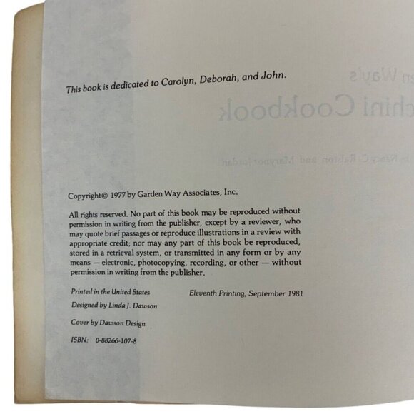 Garden Ways Zucchini Cookbook Paperback 1977 By Nancy Ralston & Marynor Jordan - Picture 3 of 11